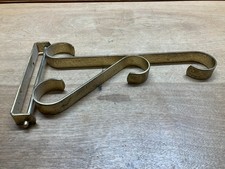 Vintage Gold-Tone Hand-Crafted Wrought Iron Swivel Plant Hanger Bracket NOS