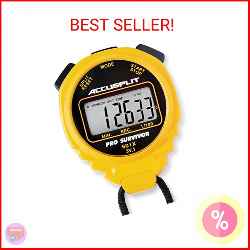 ACCUSPLIT Survivor II - S2XL Stopwatch, Cum Split, Clock ACCUSPLIT #Discount COA ACCUSPLIT Survivor II - S2XL Stopwatch, Cum Split, Clock ACCUSPLIT #Discount COA
