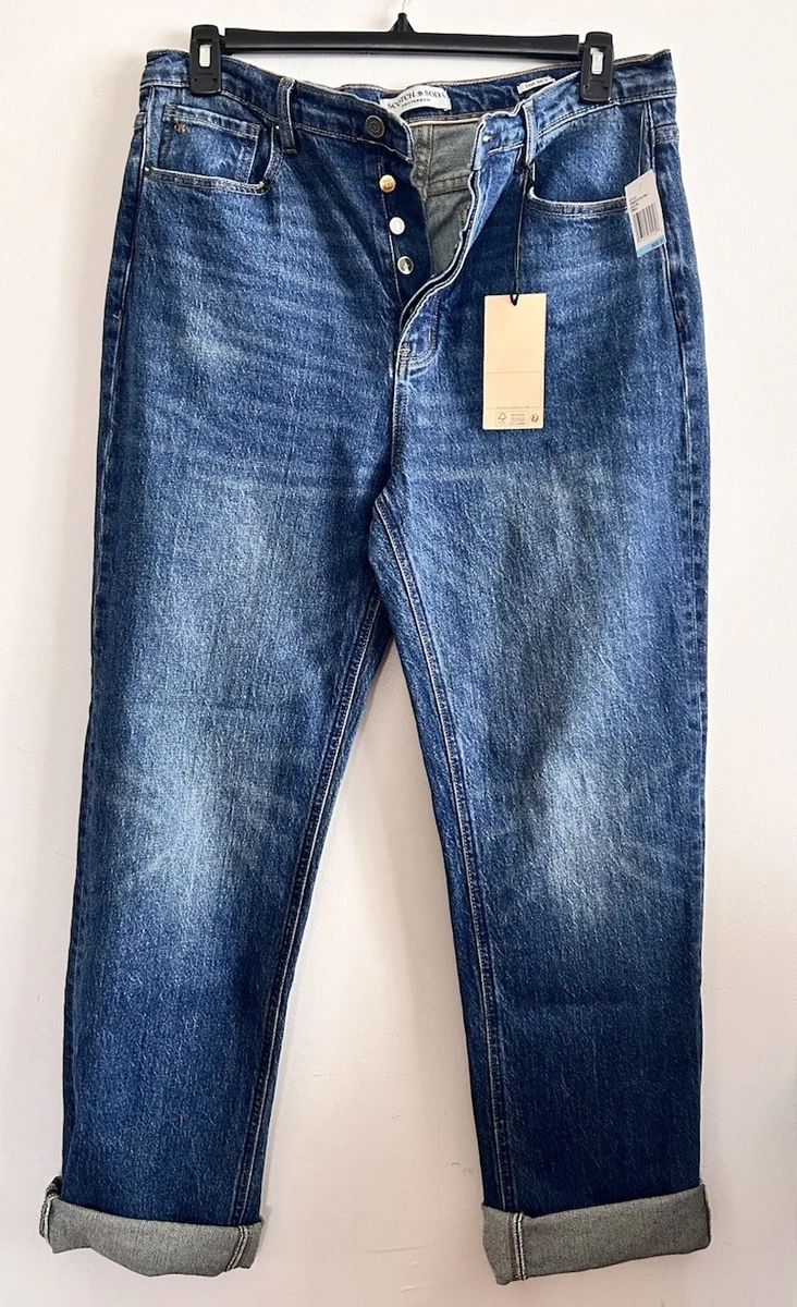 Scotch & Soda Core Bohemienne Mid Rise Skinny Stay Black Jeans voor dames, Stay Black 1362, 25W x 32L
