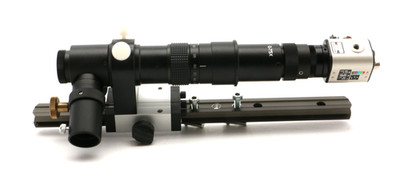 Farbkamera Watec WAT-250D W96P mit großem Objektiv und Zubehör  /BB11833