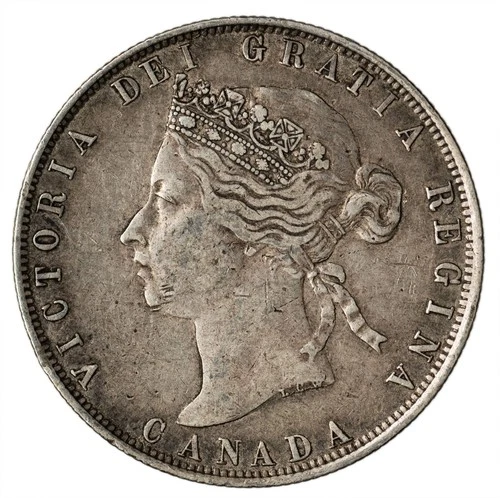 1872 Canada 50 Cents — photo from the most recent tracked eBay sale