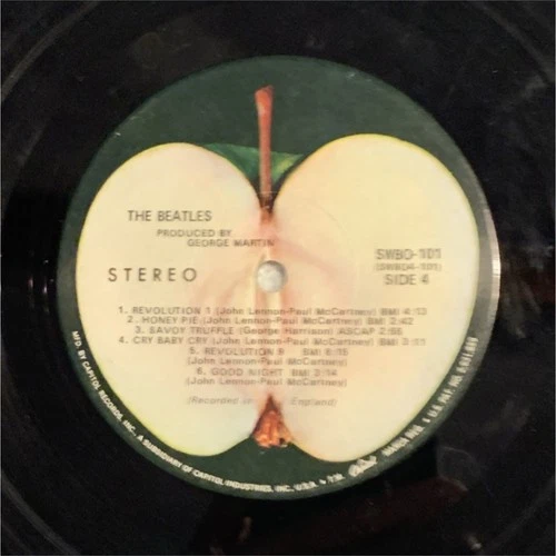 The Beatles The White Album LP Vinyl Apple Records SWBO-101 Stereo 12" 33 RPM