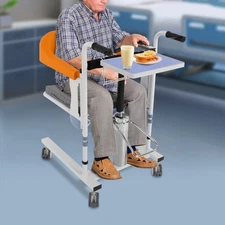 Hydraulic Patient Lift Wheelchair 220LB For Elderly Transfer Chair Nursing Chair