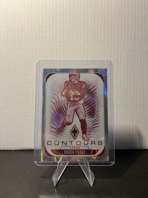 2025 Panini Phoenix - Contours Brock Purdy #28 Silver Lava #/199