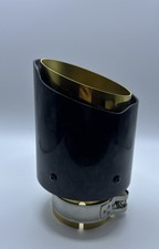 Car Forged Carbon Fiber Exhaust Pipe Muffler inlet ID 2.5",outlet OD 4"