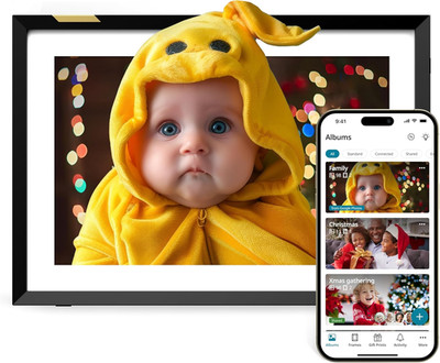 Ai-Enhanced Digital Picture Frame | Stunning HD Touch Screen Display | Perfect D
