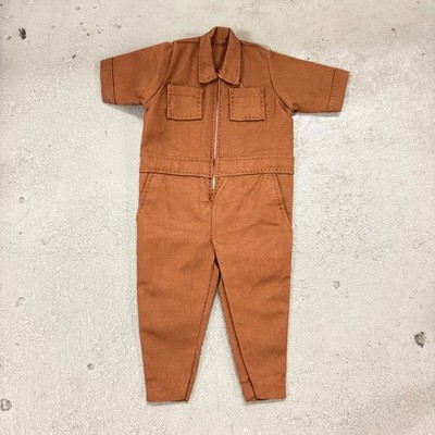 SU-NT3-WKS-BRN: 1/12 XL Brown Short Sleeve Coverall Workwear for Nota NT-03/03S
