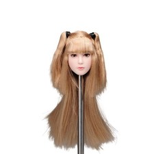 SUPER DUCK SDH028B 1/6 Cabeza Femenina Esculpida Rubia Ajuste 12" Figura de Acción Juguetes Corporales
