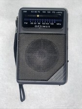 Radio Shack AM FM Pocket Radio Model 12-454 Black Handheld Vintage No Headphones
