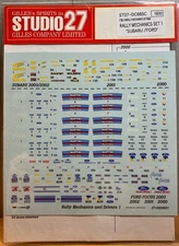 STUDIO 27 DECAL 1/24 - Ref.DC665C - RALLY MECHANICS SET "SUBARU/FORD"