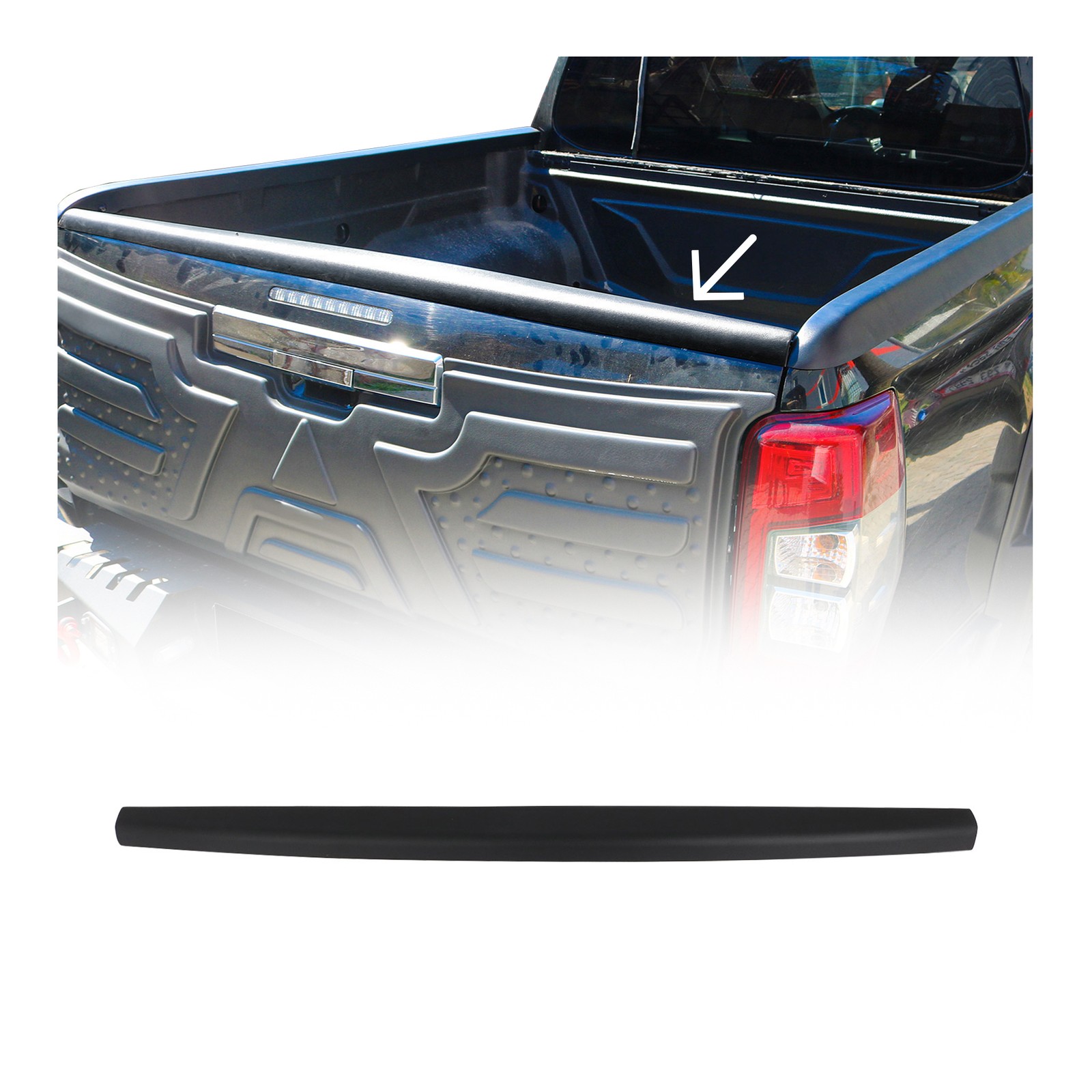 Cache-rail protecteur de pare-chocs Ford Ranger contre rayures de chargement hayon