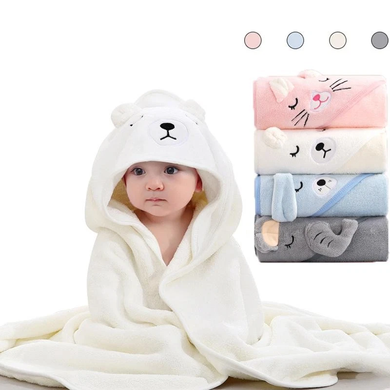 Cute Baby Hooded Bath Towel Super Soft Toddler Bathrobe Swaddle Blanket
Opens in a new window or tab