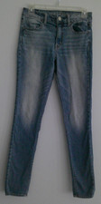 American Eagle Outfitters Hi-Rise Jegging Super Stretch Blue Denim Jeans Size 4