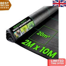 Efficient 2m x 1m Breathable Weed Membrane - Sustainable Garden Protection