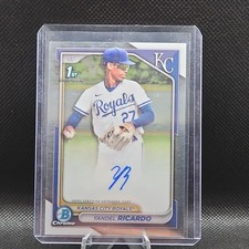 2024 Bowman Chrome Prospect Auto Yandel Ricardo Royals