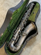 Antique 1911 JW York Sons Grand Rapids Mich Saxophone 29550 w Case Low Pitch