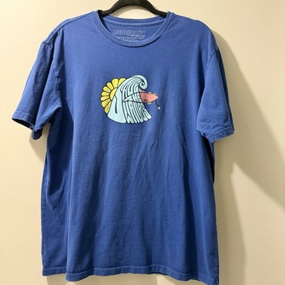 Patagonia Mens Save The Waves  Graphic Print T-shirt Size Large