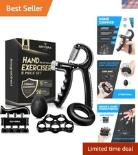 Comprehensive Hand Strengthening Kit: Adjustable Grip, Finger and Ball Trainer
