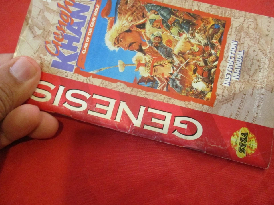 Genghis Khan II Clan of Gray Wolf Sega Genesis Instruction Manual Booklet ONLY - Image 2 of 4