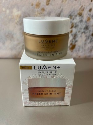 Lumene Fresh Glow Skin Tint cream foundation shade Dark/Tan 1 fl.oz. FREE SHIP!