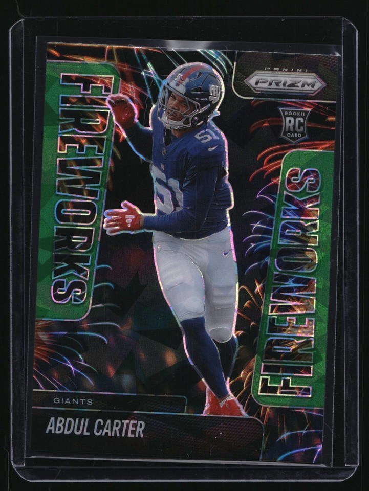 2025 Prizm Fireworks #7 Abdul Carter RC