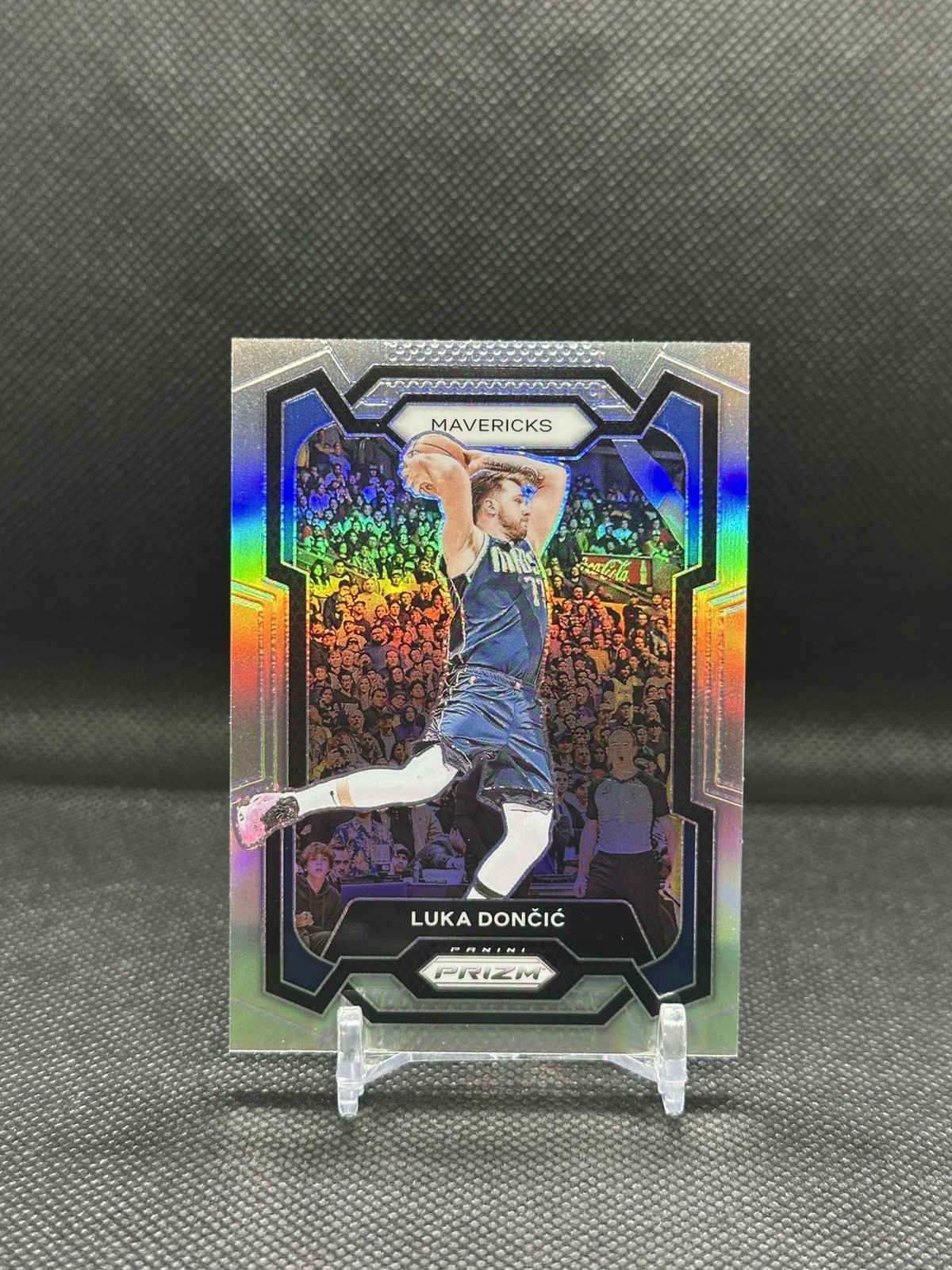 2023-24 Panini Prizm Luka Doncic Silver Prizm #110 Dallas Mavericks