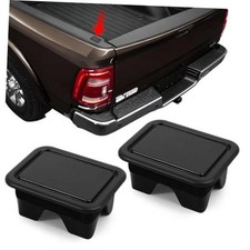2PCS Bed Rail Stake Pocket Covers for Dodge Ram 1500 Rear Truck Tonneau