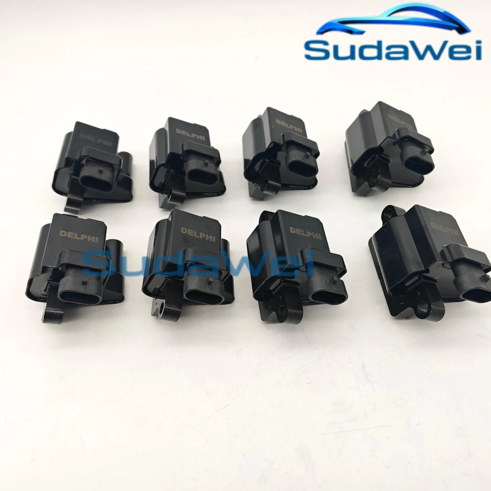 8 Pack delphi UF271 12558693 Ignition Coils For Chevy GMC 4.8L 5.3L 6.0L D581 Foto 3 de 4