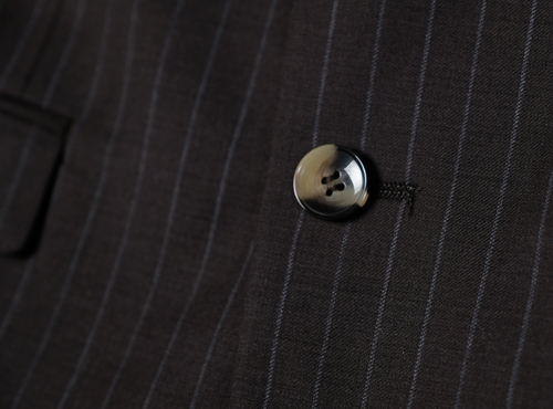 Men's Light Brown Striped Single Breasted Suit w/ Adjustable Waist 34S-52L NEW - Bild 18 von 18