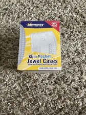 Memorex 25 PK Slim Clear Jewel Cases Pack CD / DVD New Sealed