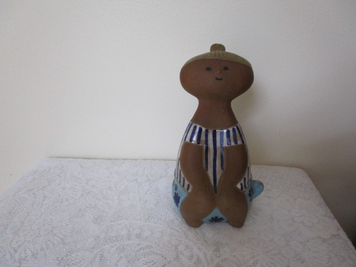 Vintage Lisa Larson Gustavsberg Sweden Pottery LOTTA Girl Figurine