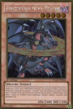 YU-GI-OH, FINSTERERUPTIONS-DRACHE, Gold, PGLD-DE040, 1. Auflage, TOP