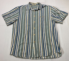Vintage Guess Button Up Shirt Mens XL Multicolor Striped Y2K Made in USA