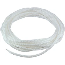 5/16" White Flagpole Halyard Rope with Cable Core Stainless Steel 50' USA Made