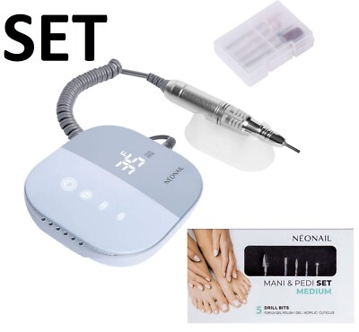 NEONAIL Nagelfräser Nail Drill ONE TOUCH 35000 U/min Touch-Panel Fräser Bits Set