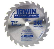 Irwin 25130 Classic 24 Teeth Circular Saw Blade