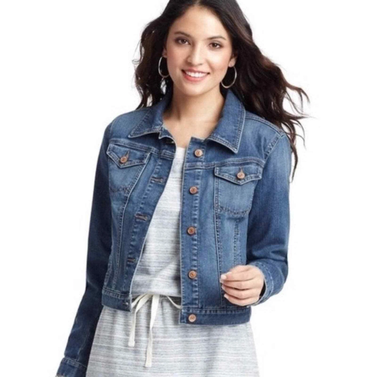 LOFT Womens Jean Jacket Size XS