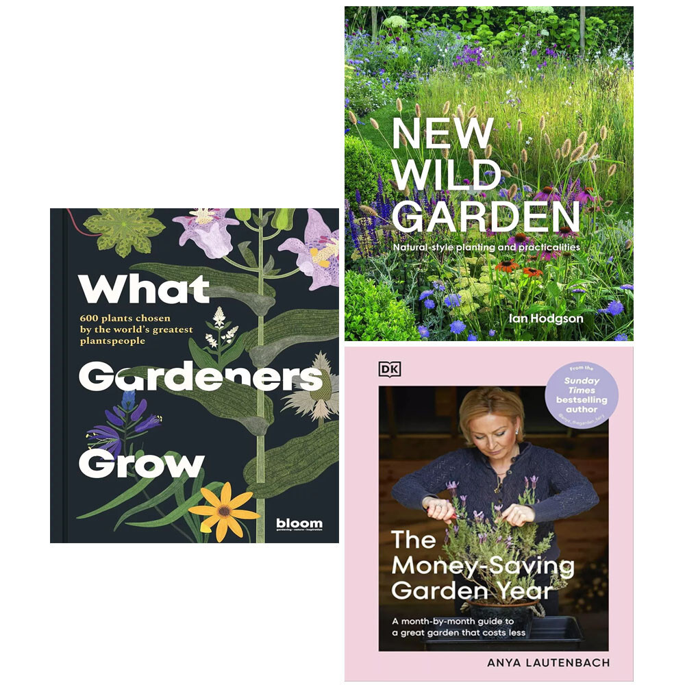 Money-Saving Garden Year, What Gardeners Grow, New Wild Garden 3 Books Set Hardc