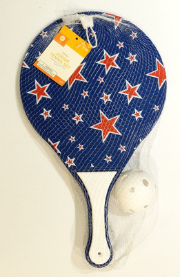 New! 3 Piece Junior Tennis Racquet & Ball Set Blue w/ Stars