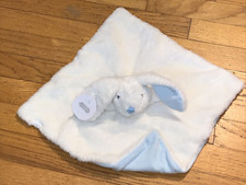 NWT Mud Pie/Mudpie White Blue Bunny Security Blanket/Lovey
