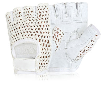 Crochet Back Cycling Gloves Bike Bicycle Half Finger Gloves Padded