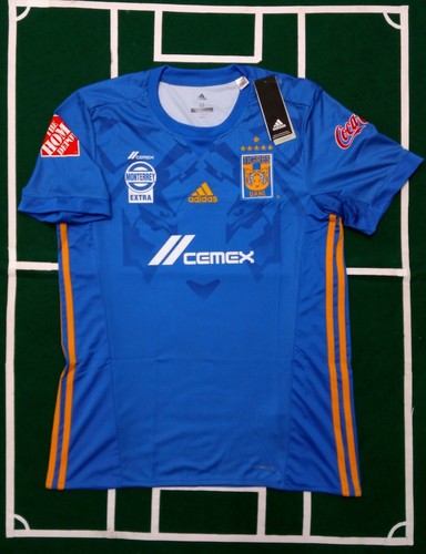 ADIDAS TIGRES UANL JERSEY away/visitante 2017/2018 BLUE SHORT SLEEVES  BS3903 NWT | eBay