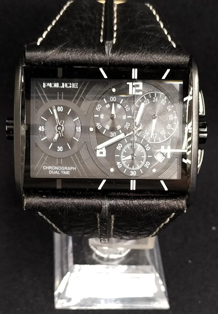 Police chronograph dual time new arrivals