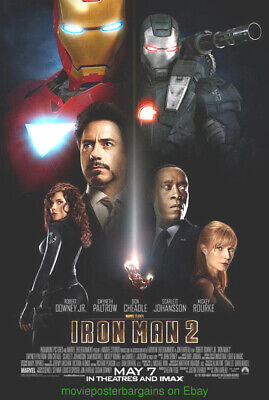 Iron Man 2 Movie Poster Metal Tin Sign Wall Art