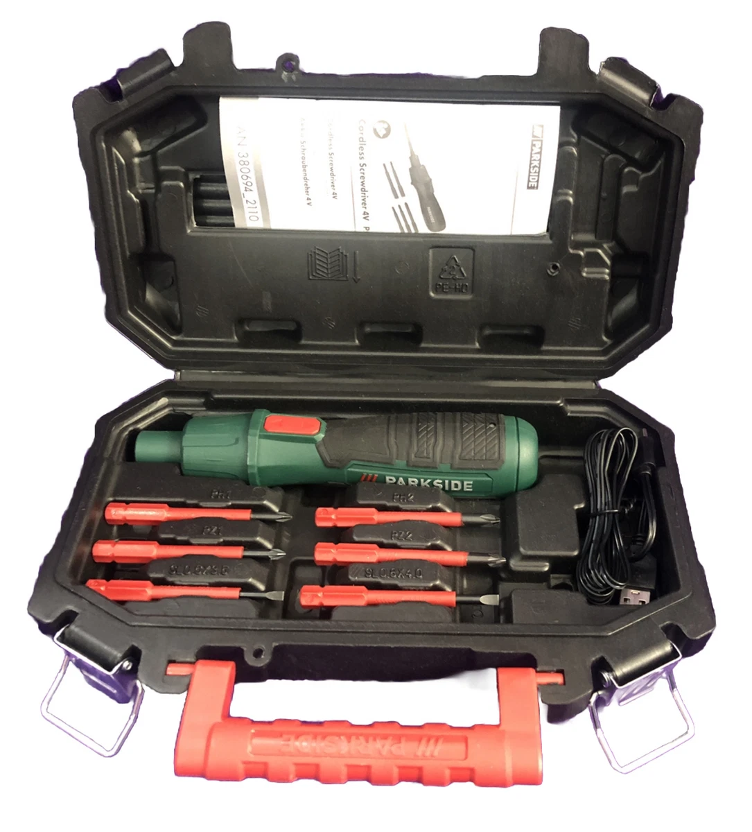 Parkside screwdriver clearance bit set