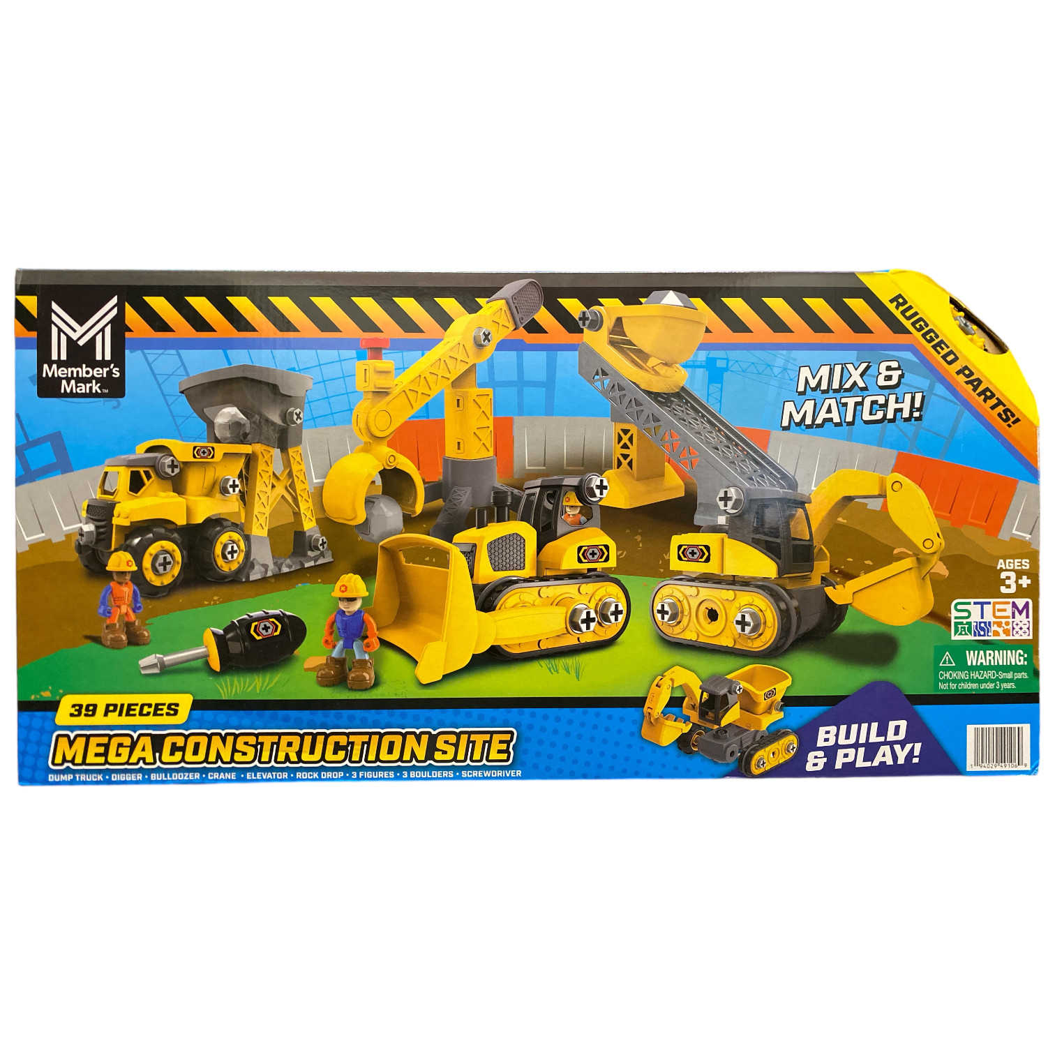 Участники отмечают игровой набор Mix - Match Mega Construction Site 39 шт 7490₽
