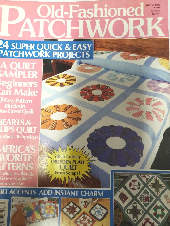 Old- Fashion Patchwork Magazine Winter 1990 Magazine  - Image 3 of 3