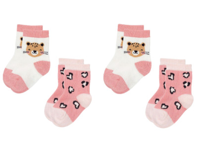 4 Paar  Baby Mädchen Söckchen  Socken GR.15-18    NEU