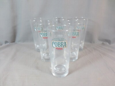 6 Cobra Bier Lager Neu Pint Gläser, Pub Indisches Restaurant, Man Cave