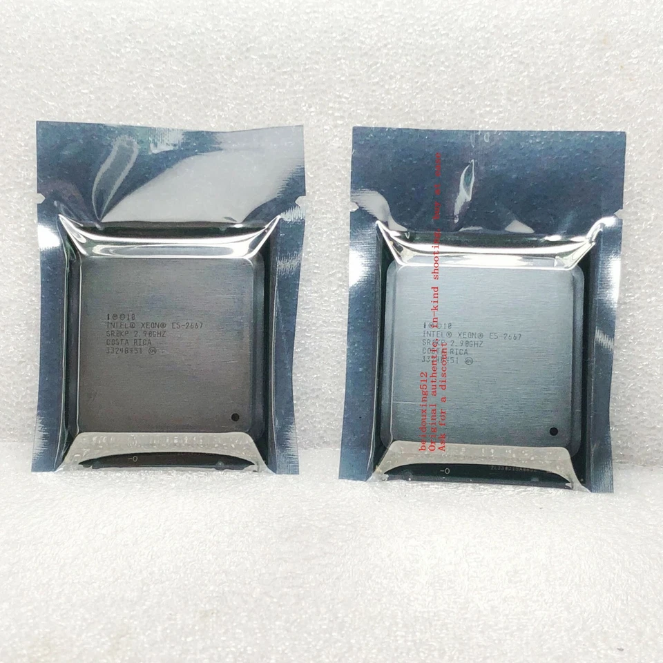 a pair Intel E5-2667 (SR0KP) 2.9GHz /15MB / QPI 8GT/s 2011 Server Processor - Image 3 of 4